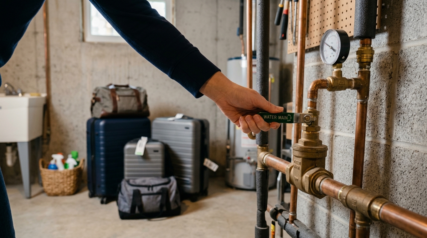 Pre-Vacation Plumbing Checklist for Gaithersburg Homeowners